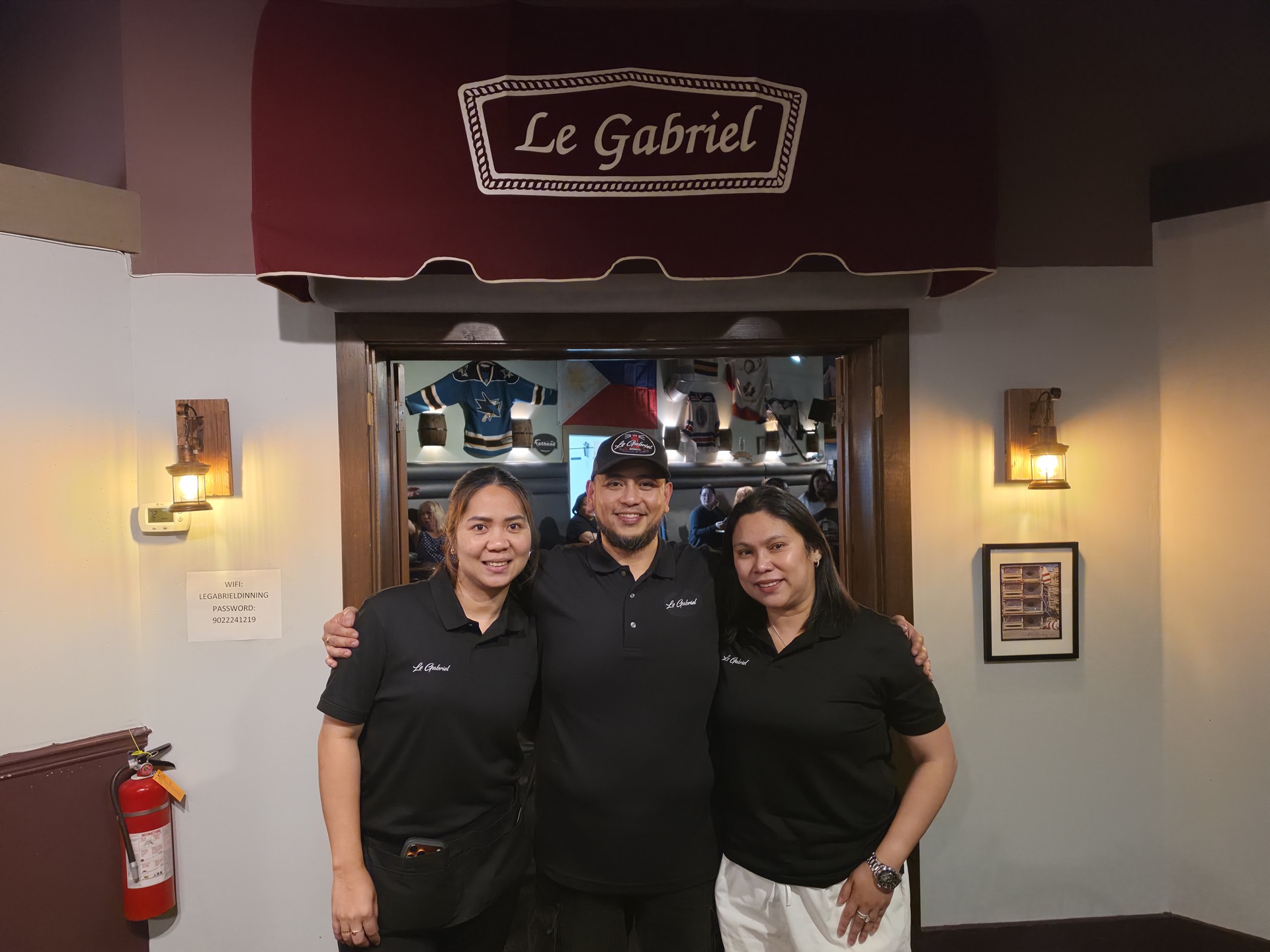 Le Gabriel staff at entrance